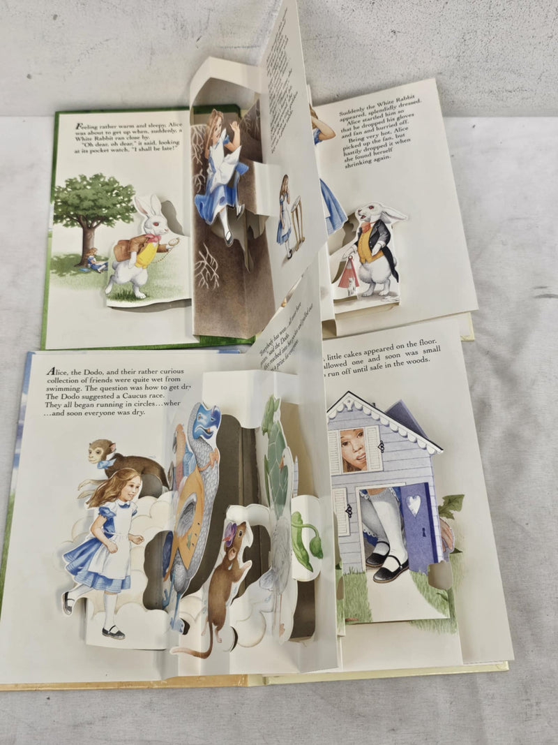 Alice in Wonderland, Four Pop-up Books, Treasury Collection