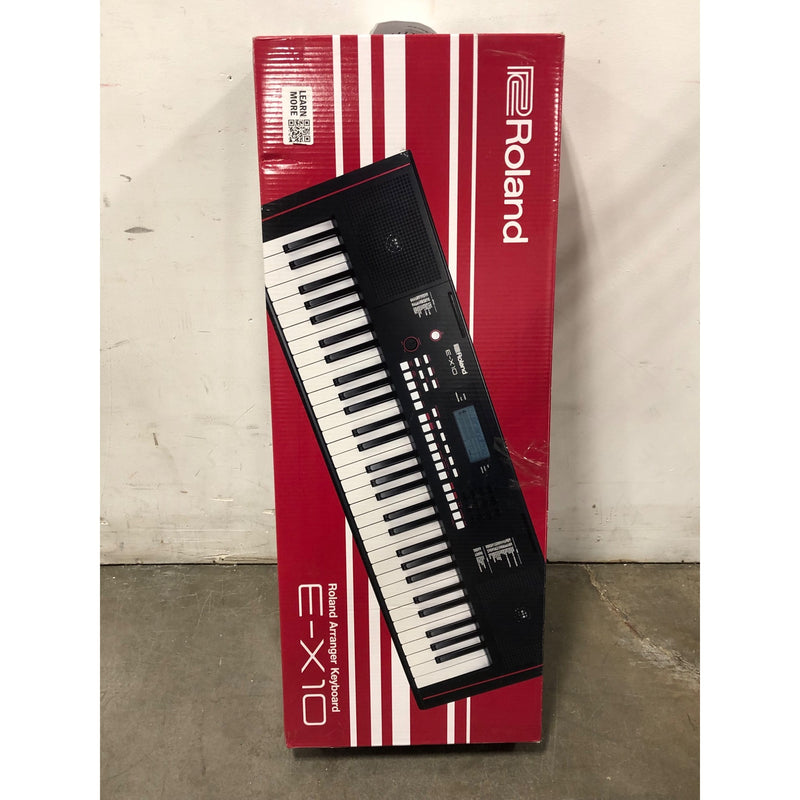 Roland E-X10 Arranger Keyboard with Music Rest and Power Adapter