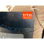 Twin XL, Serta Simply 2-Piece Clean Antimicrobial Khaki Beige Comforter Set