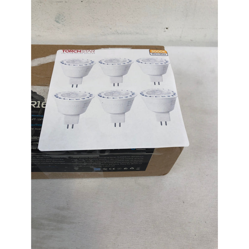 TORCHSTAR MR16 LED Light Bulb, Dimmable Spotlight Bulb 50W Equivalent, 6 Pack