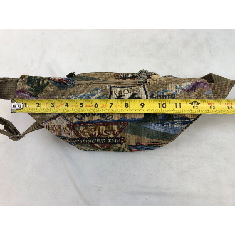 Route 66 Tapestry Fanny Pack Belt Bag Cross Body, Travel Pioneer Express