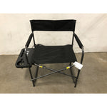 Ozark Trail Directors Chair with Side Table, Black, Single
