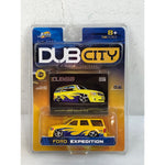 Jada Toys Dub City 1:64 Die Cast 2003 - Yellow w/ Flames Ford Expedition 028