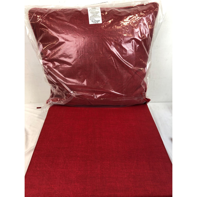 Arden Selections Leala Ruby Red Outdoor Deep Seat Cushion Set