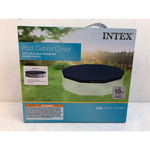 INTEX 28030E Pool Cover: For 10ft Round Metal Frame Pools