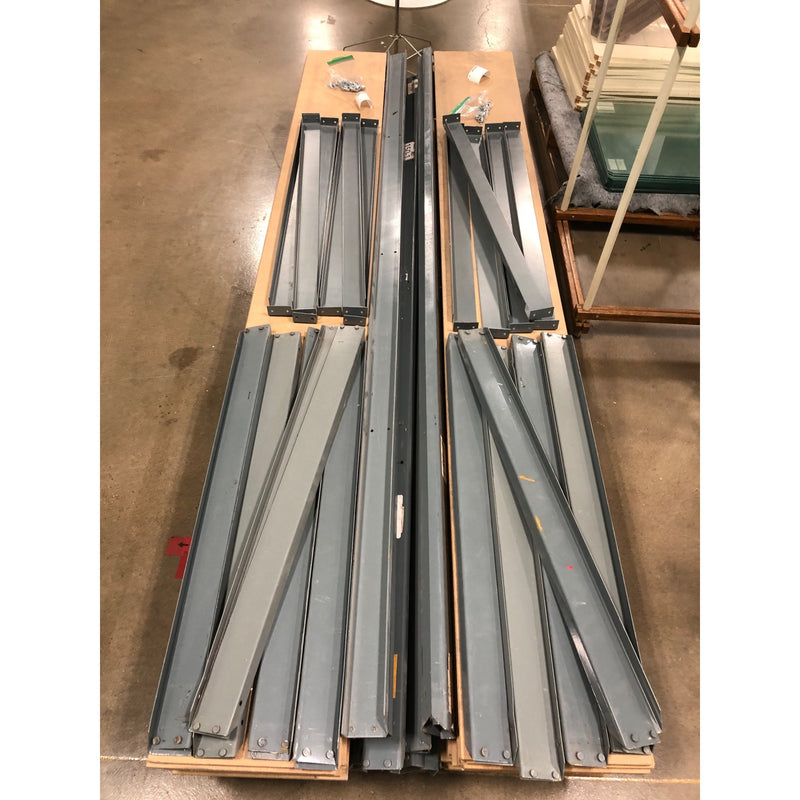 18' x 8' x 3' Metal/Wood Industrial Shelving, 6 Shelves Per Unit