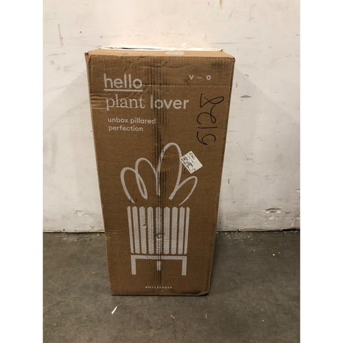 21.5in Capri Planters with Wood Stands, 2-pack