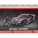 Marvel Black Panther & Lykan Hypersport Die-cast Car, 1:24 and Figurine