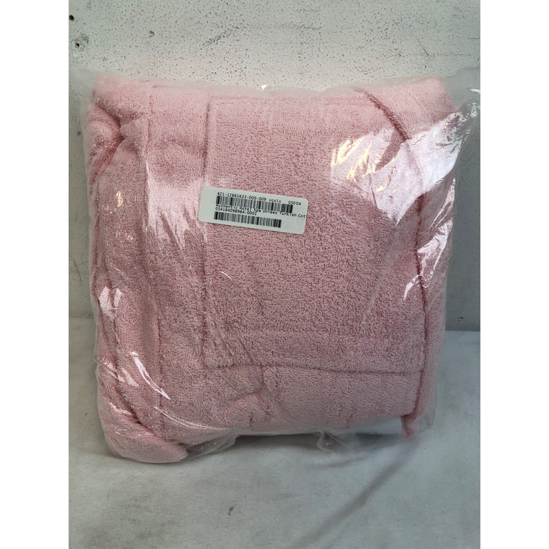 Authentic Hotel Spa Unisex Turkish Cotton Terry Cloth Bath Robe, Pink