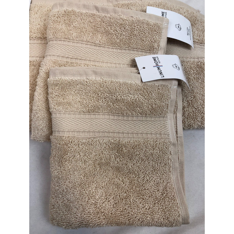 Authentic Hotel and Spa Turkish Cotton 6-piece Towel Set, Beige