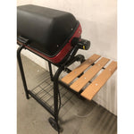 Americana Portable Electric Cart Grill with Two Folding Tables, Red