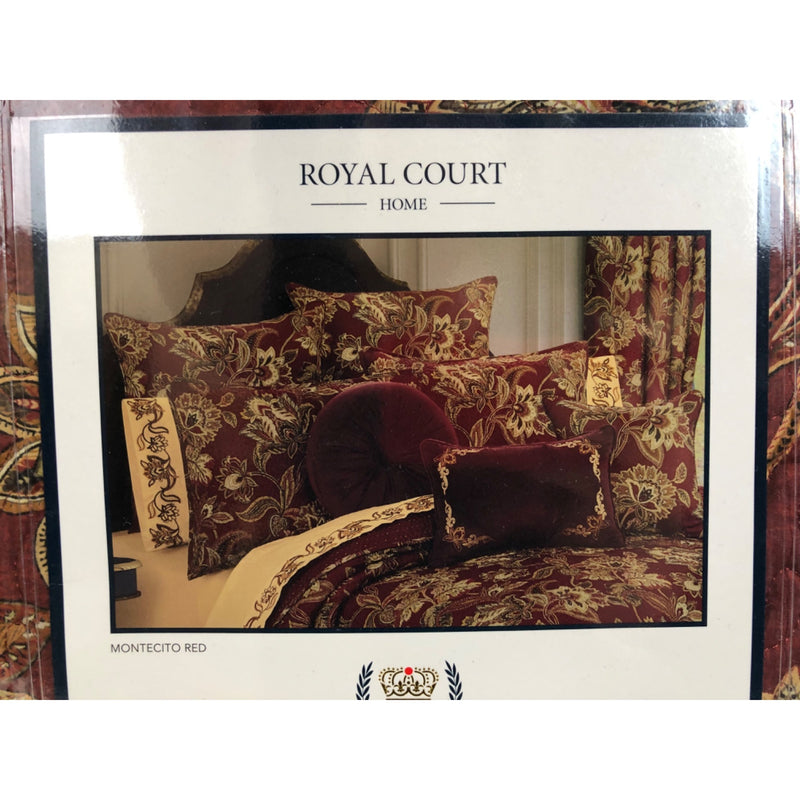 Queen, Royal Court Montecito Red Quilt Set