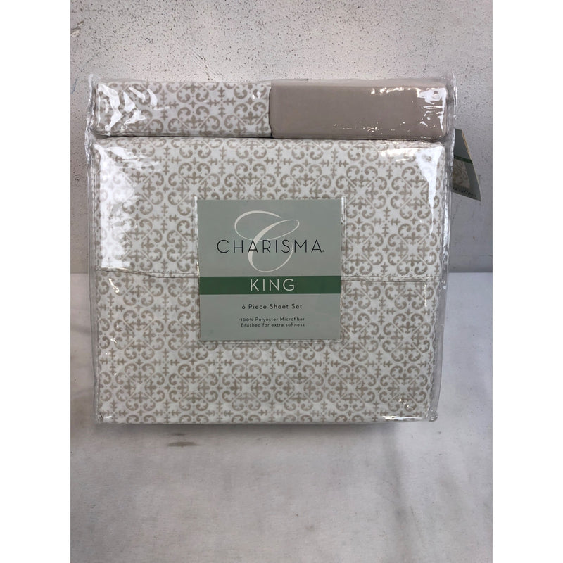 King, Lisbon Linon, Charisma Sheet Set