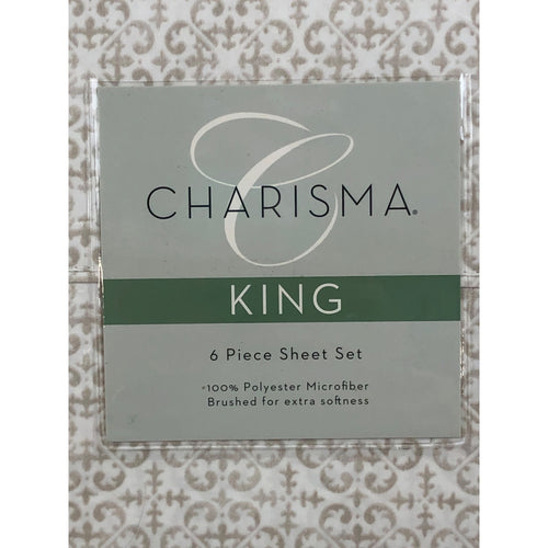 King, Lisbon Linon, Charisma Sheet Set