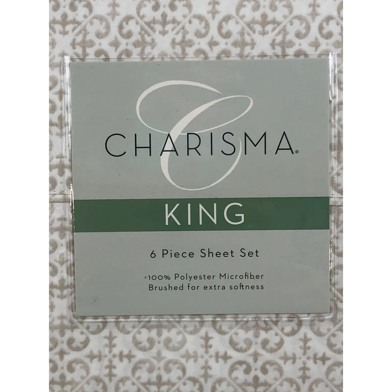 King, Lisbon Linon, Charisma Sheet Set