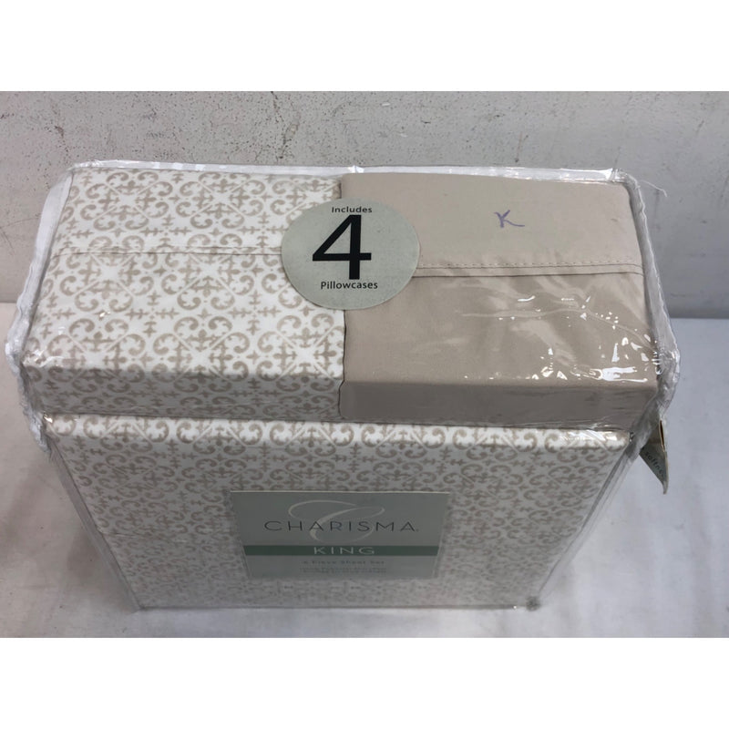 King, Lisbon Linon, Charisma Sheet Set
