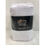 Gorilla Grip Waffle Shower Curtain, Thick Weighted Fabric, Wrinkle Resistant