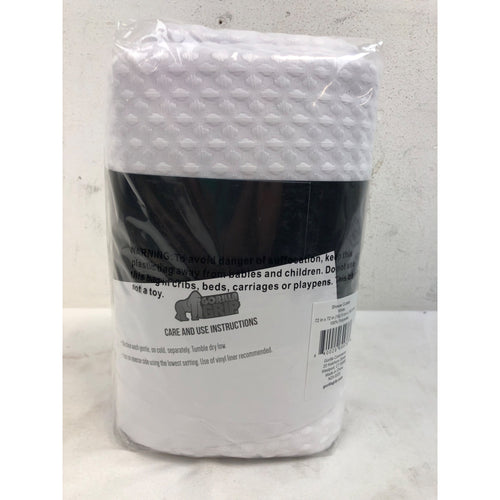 Gorilla Grip Waffle Shower Curtain, Thick Weighted Fabric, Wrinkle Resistant