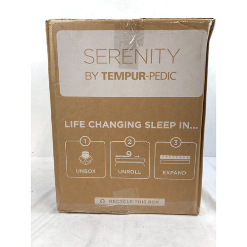 Queen, Serenity by Tempur-Pedic 3in Cooling Memory Foam Mattress Topper