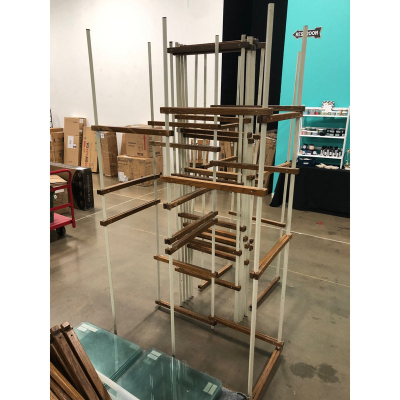 23in Square Glass Shelving