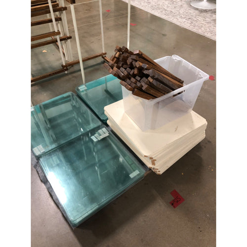 23in Square Glass Shelving