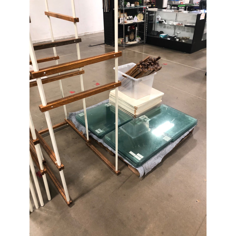 23in Square Glass Shelving