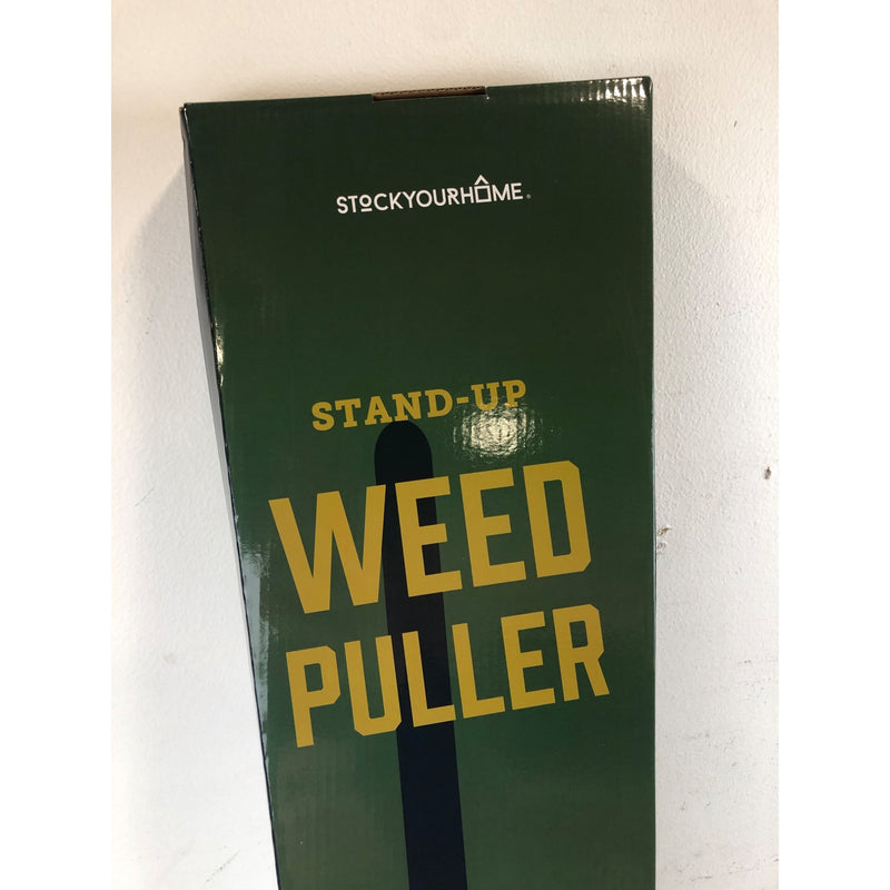 Stand Up Weed Puller Tool with Long Bamboo Handle