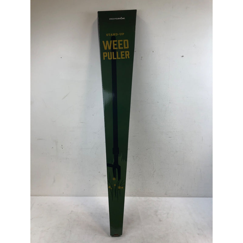 Stand Up Weed Puller Tool with Long Bamboo Handle