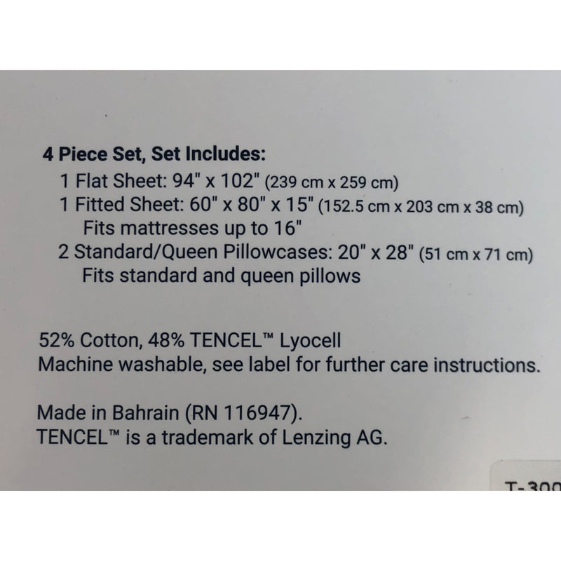Queen, White, Molecule Performance Sheet Set