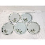 5-Buchan Portobello Stoneware Thistle 10 1/2" Dinner Plates Scotland