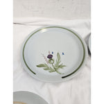 5-Buchan Portobello Stoneware Thistle 10 1/2" Dinner Plates Scotland