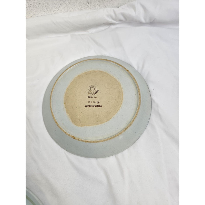 5-Buchan Portobello Stoneware Thistle 10 1/2" Dinner Plates Scotland