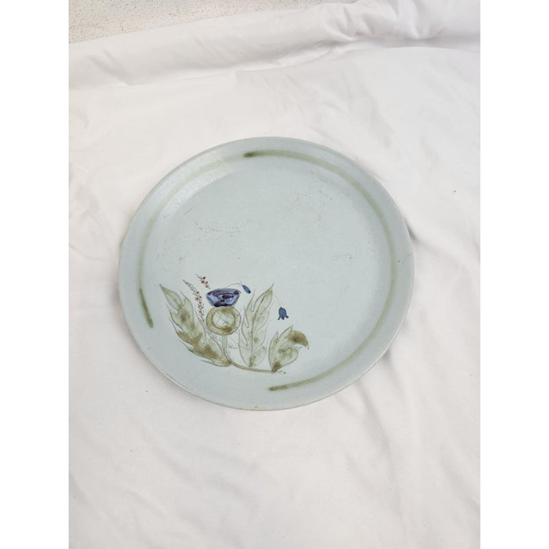 5-Buchan Portobello Stoneware Thistle 10 1/2" Dinner Plates Scotland