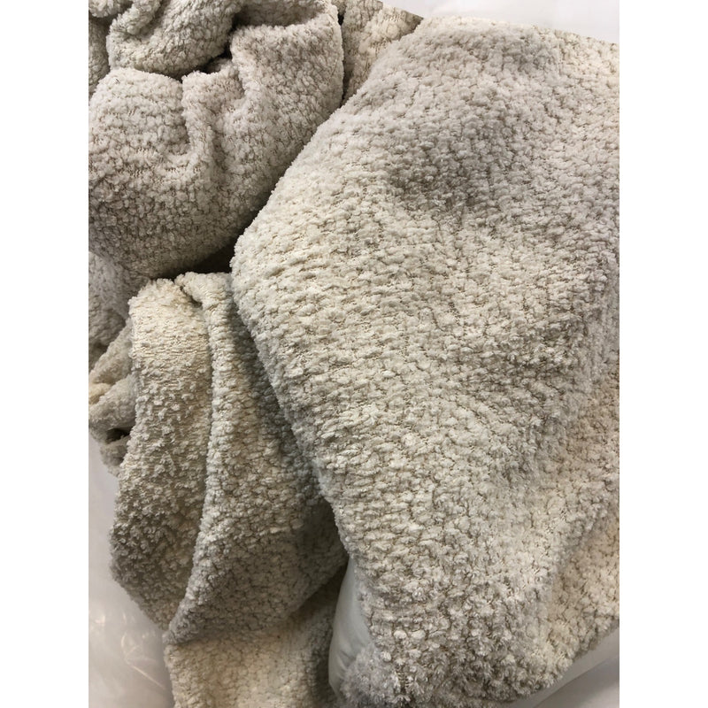 King, Ivory, Cococozy 3-piece Bouclé Comforter Set