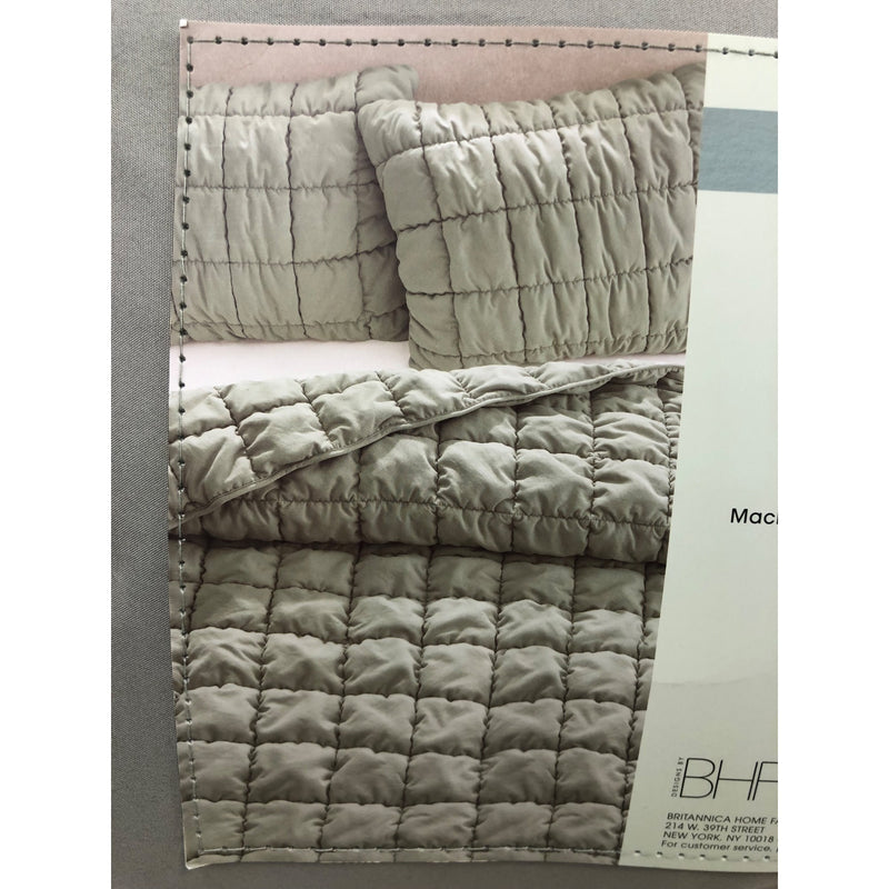 Queen, Sage Green, Laurel 3-piece Puff Comforter Set