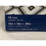 FloorPops Leyton 12 in. x 12 in. Peel and Stick Virgin Vinyl Floor Tiles, 10ct