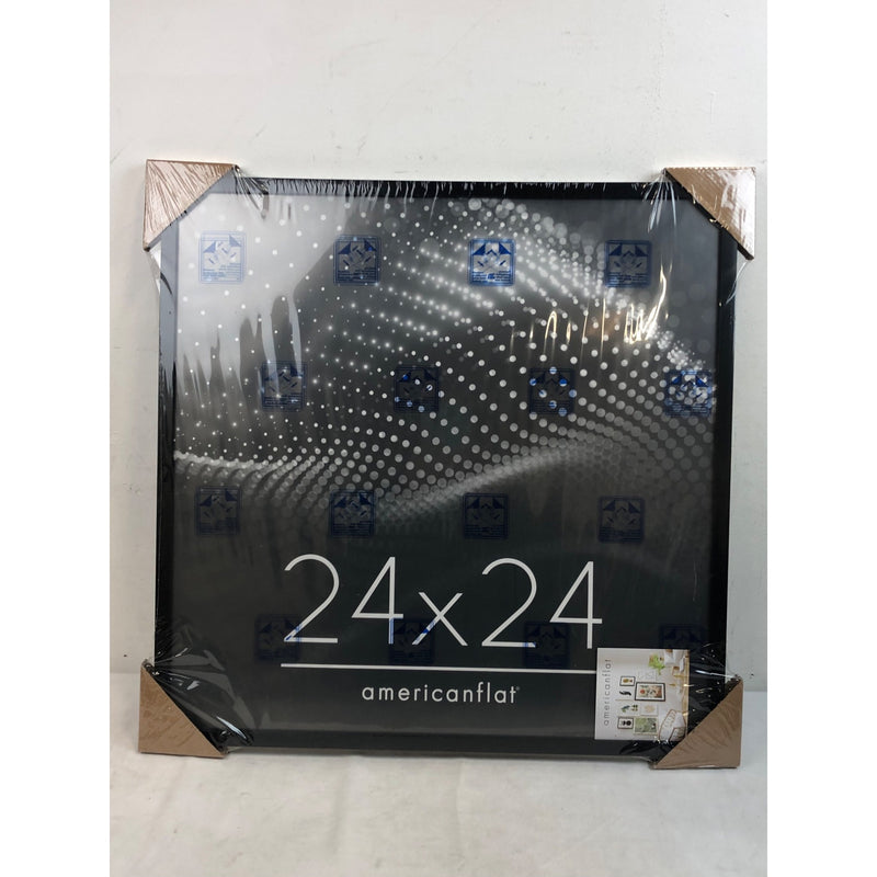 Americanflat Poster Frame 24x24 inches - Black Wooden Picture Frame