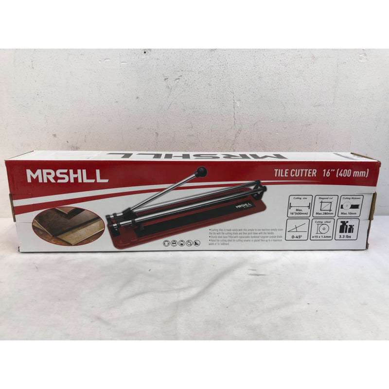 16 Inch Manual Tile Cutter, Porcelain Ceramic Tile, Tungsten Carbide Wheel