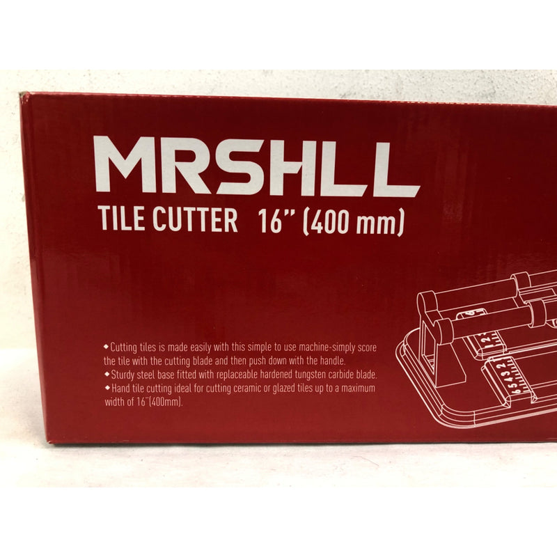 16 Inch Manual Tile Cutter, Porcelain Ceramic Tile, Tungsten Carbide Wheel