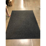 Carpet Mat 6 x 8', Charcoal, Heavy Duty Industrial Rubber Back Rug