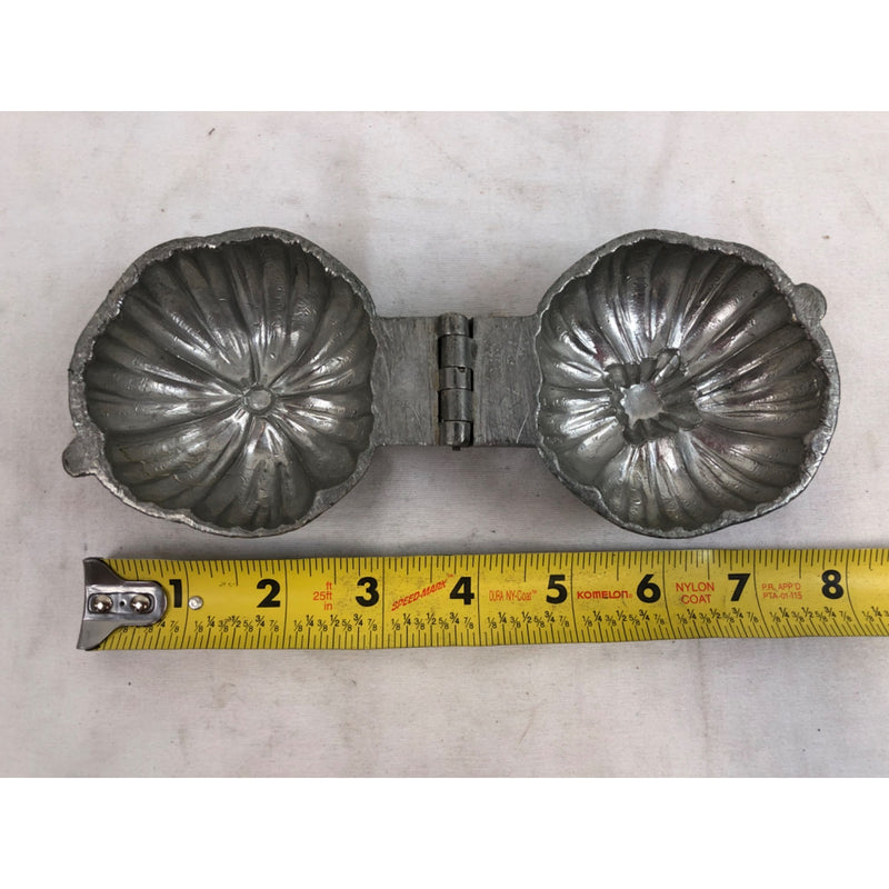 Pumpkin 1157 Vintage Pewter Ice Cream Mold E and Co NY Eppelsheimer