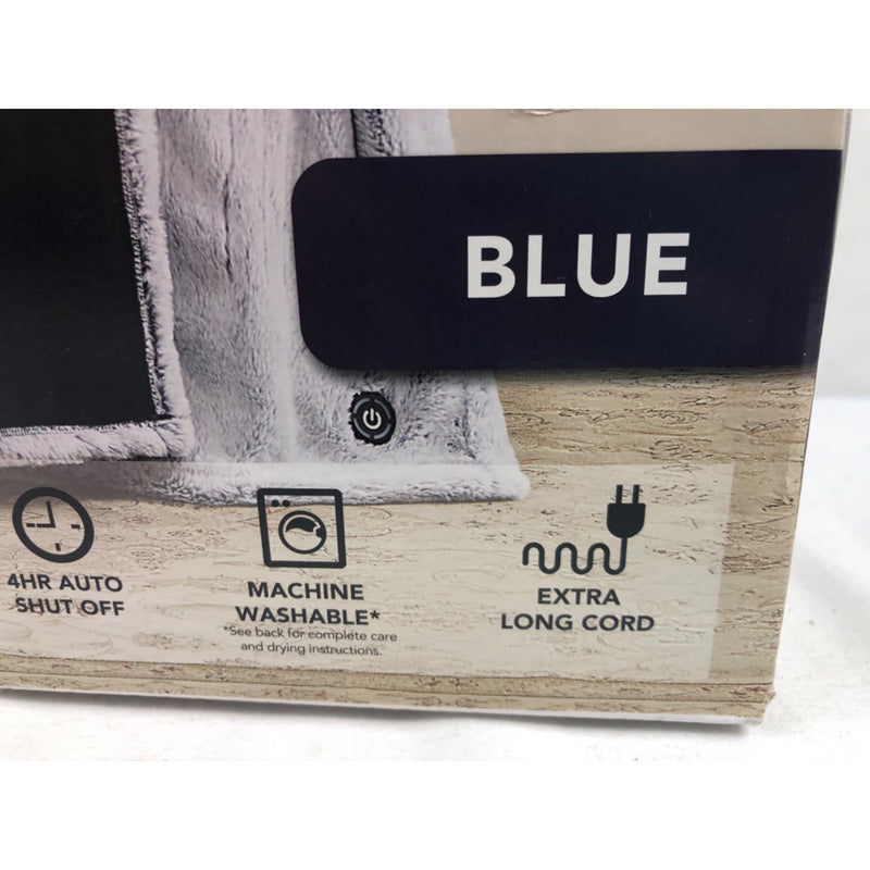 Blue, Berkshire Life Heated Throw