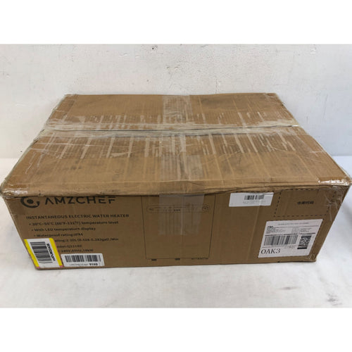 AMZCHEF Electric Tankless Water Heater, 18kW 240V White, UL-Q2218-WT