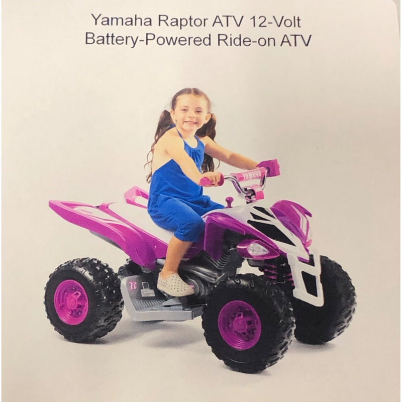 Yamaha Raptor ATV 12-Volt Battery-Powered Ride-on ATV