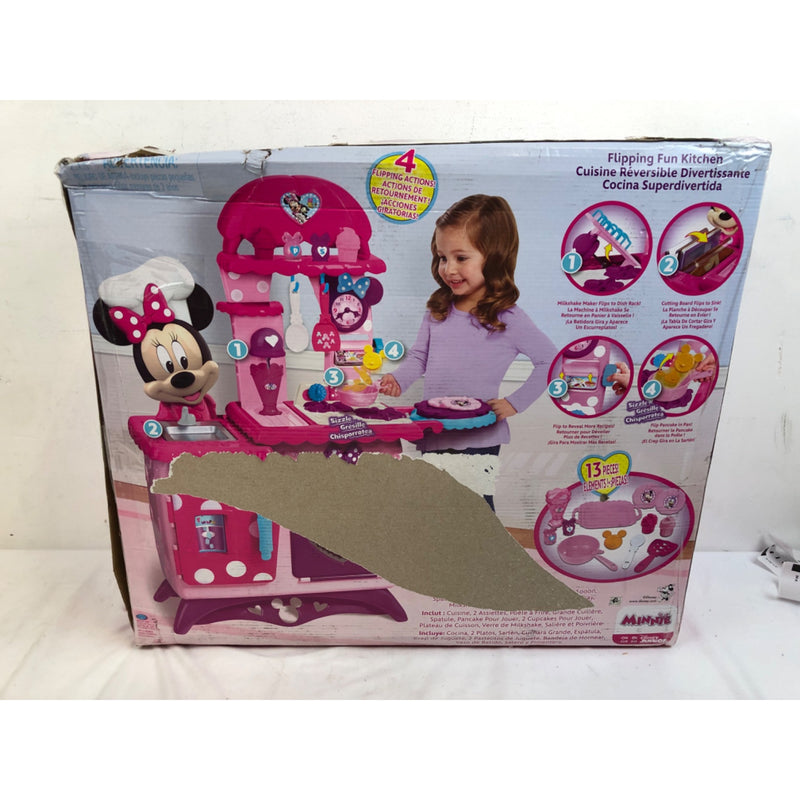 Disney Junior Minnie Mouse Flipping Fun Pretend Play Kitchen Set