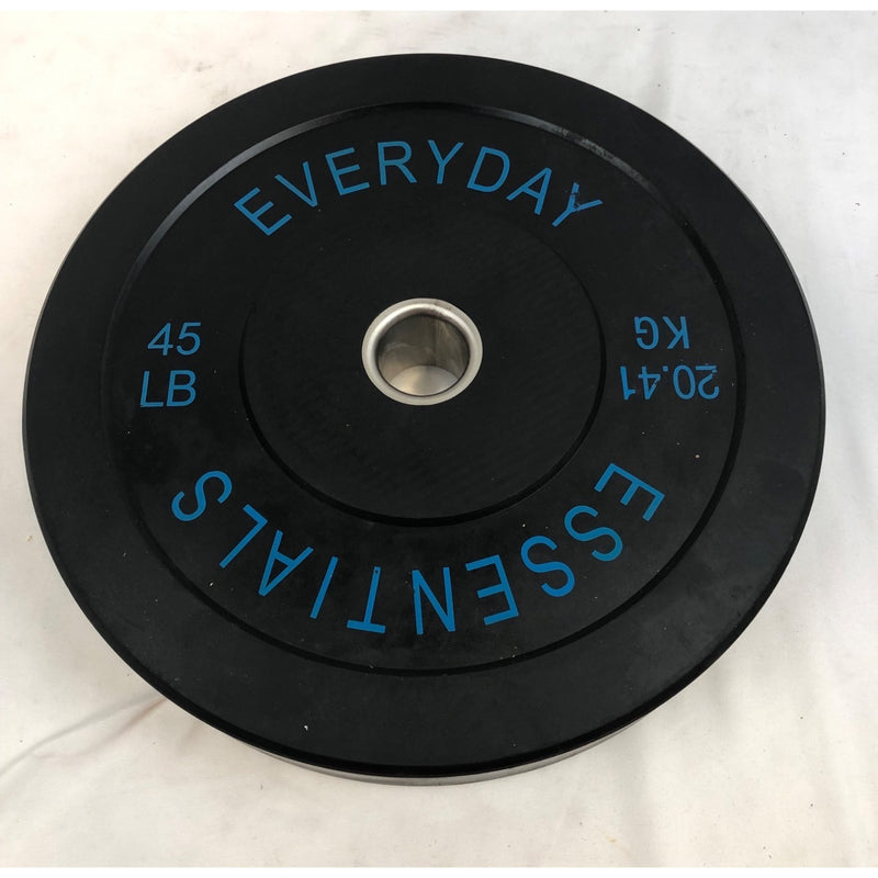 BalanceFrom Olympic Bumper Plate Weight Plate, 45 lbs Black