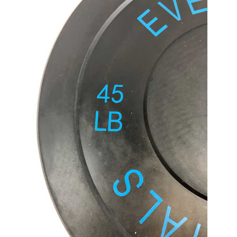 BalanceFrom Olympic Bumper Plate Weight Plate, 45 lbs Black