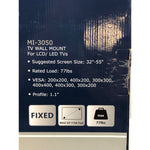 Mount-It! Low Profile Fixed TV Wall Mount, Fits 32- 55 Tvs, Capacity 77 lbs.