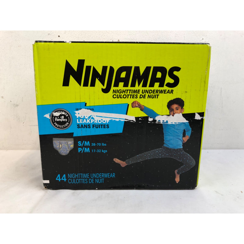 Ninjamas Boys Bedwetting Nighttime Underwear, Size S/M