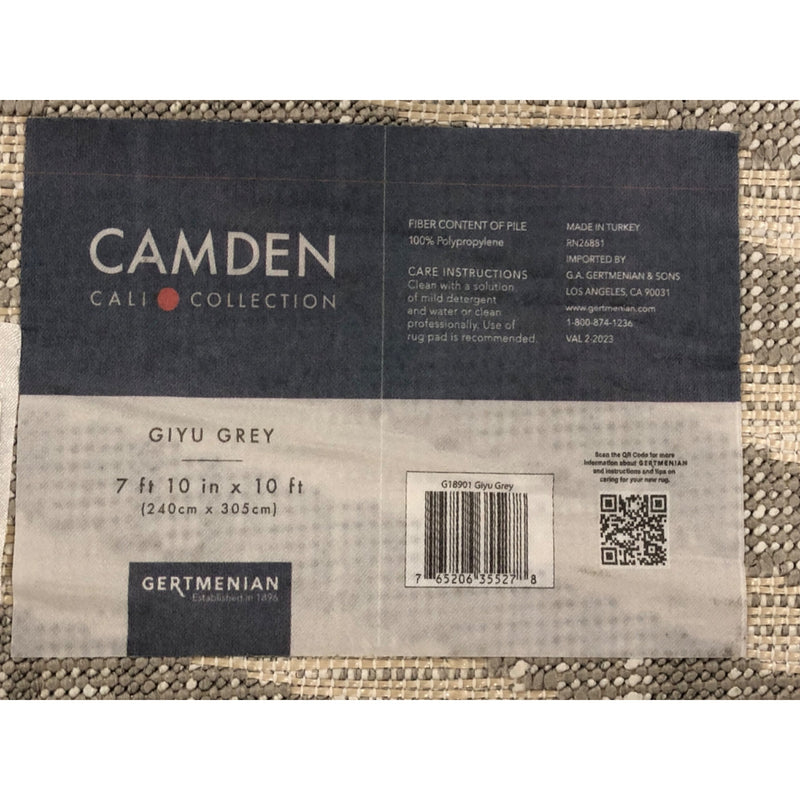 8ft x 10ft, Camden Rug Collection, Giyu Grey